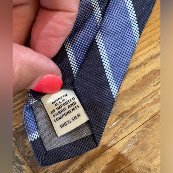Crosby & Howard Mens Neck Tie, Navy/Royal Blues, NWT - Picture 6 of 6